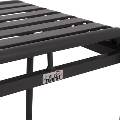ALUMINUM STOOL RACHEL HM6340.01 GREY COLOR 45x45x46Hcm.