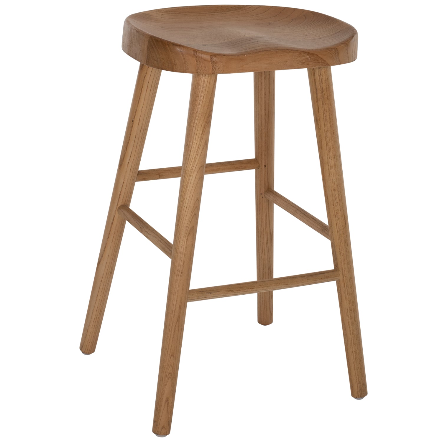 BAR STOOL TOON WOOD IN NATURAL COLOR 40X35X71Hcm.HM9334.01