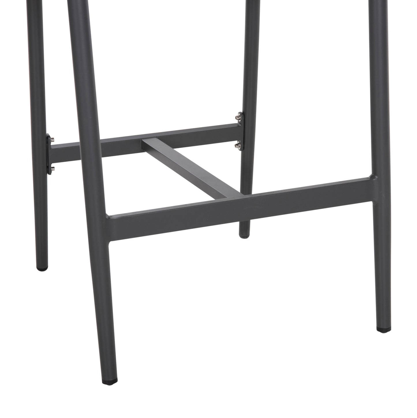 ALUMINUM BAR STOOL GREGG HM5788.12 ANTHRACITE-SAND BEIGE SYNTHETIC RATTAN 55x57x106Hcm.
