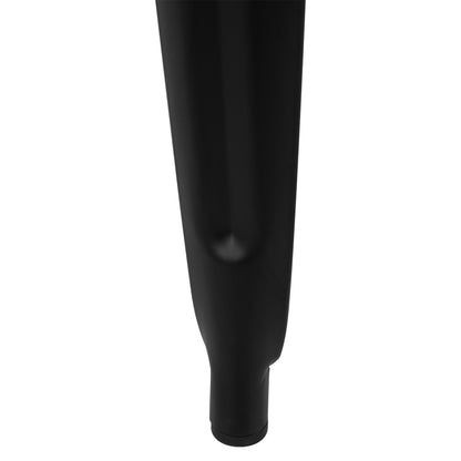 Bar Stool Metallic Melita with back Black matte 43x43x95cm HM8643.22