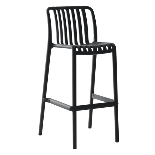 BAR STOOL POLYPROPYLENE CONVEE HM6098.02 BLACK 38,5x49,5x102Hcm.
