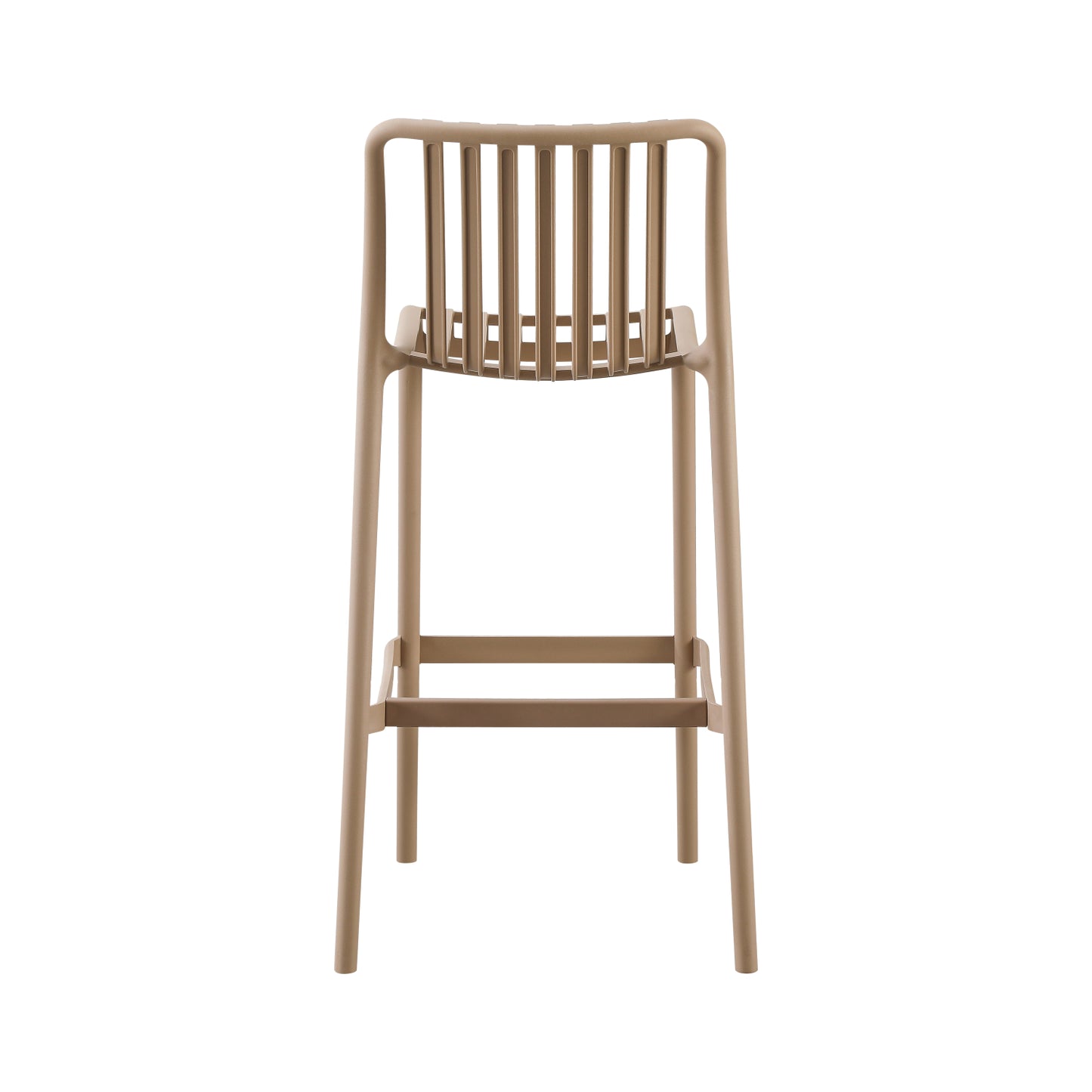 BAR STOOL POLYPROPYLENE CONVEE HM6098.04 CAPPUCCINO 38,5x49,5x102Hcm.