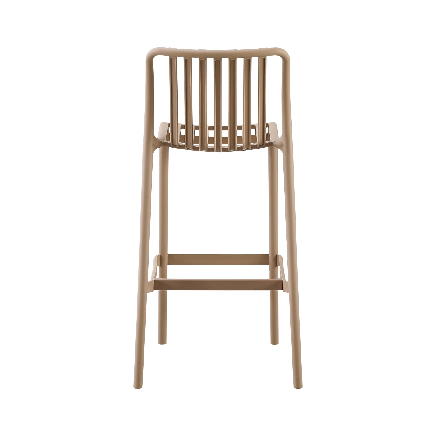 BAR STOOL POLYPROPYLENE CONVEE HM6098.04 CAPPUCCINO 38,5x49,5x102Hcm.