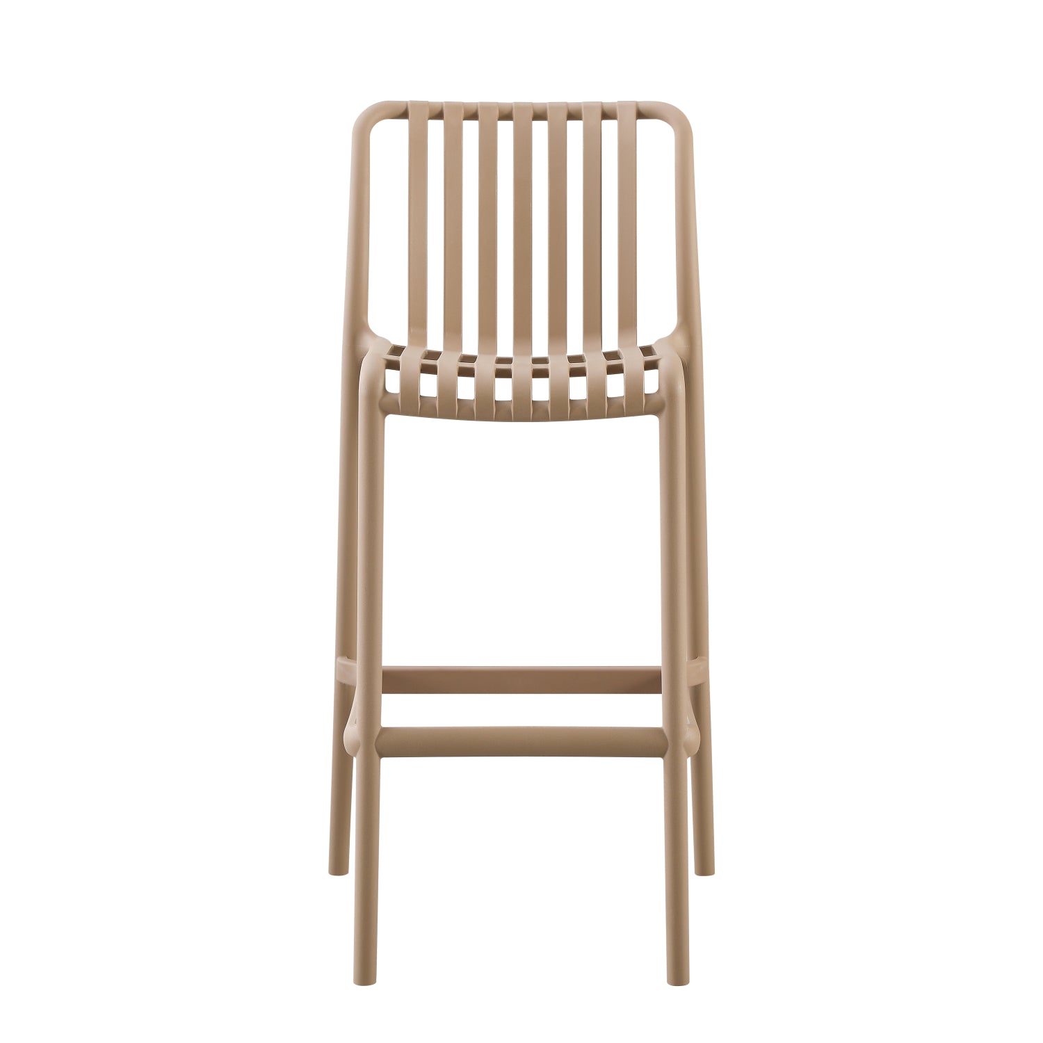 BAR STOOL POLYPROPYLENE CONVEE HM6098.04 CAPPUCCINO 38,5x49,5x102Hcm.