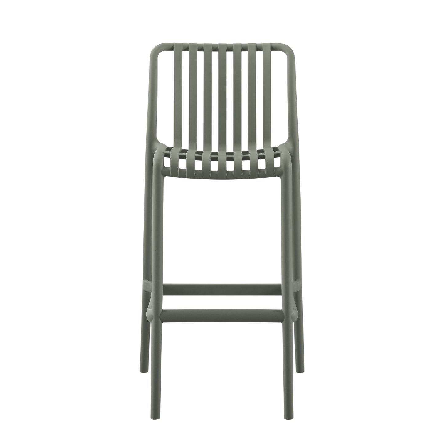 BAR STOOL POLYPROPYLENE CONVEE HM6098.07 DARK OLIVE 38,5x49,5x102Hcm.