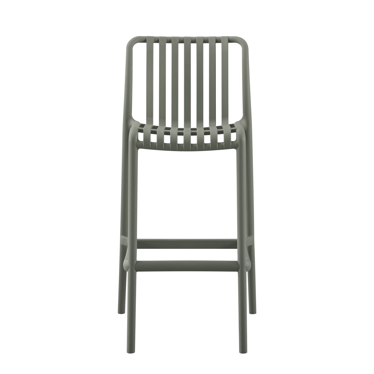 BAR STOOL POLYPROPYLENE CONVEE HM6098.07 DARK OLIVE 38,5x49,5x102Hcm.