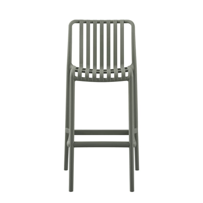 BAR STOOL POLYPROPYLENE CONVEE HM6098.07 DARK OLIVE 38,5x49,5x102Hcm.