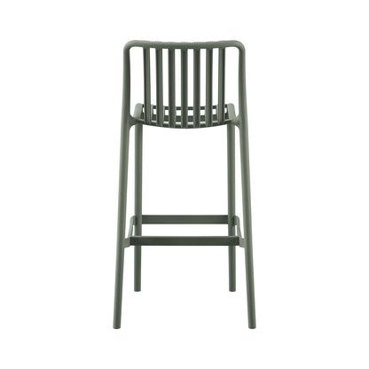 BAR STOOL POLYPROPYLENE CONVEE HM6098.07 DARK OLIVE 38,5x49,5x102Hcm.