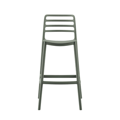 BAR STOOL POLYPROPYLENE SNOD HM6099.07 OLIVE GREEN 37,2x50x101,5Hcm.
