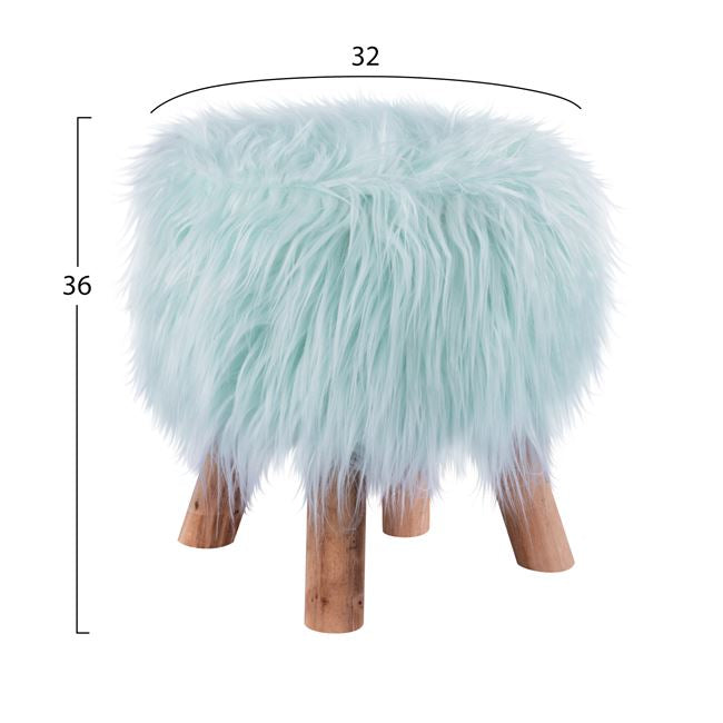 Stool Beck HM8410.04 Fair turquoise  ''32x36cm