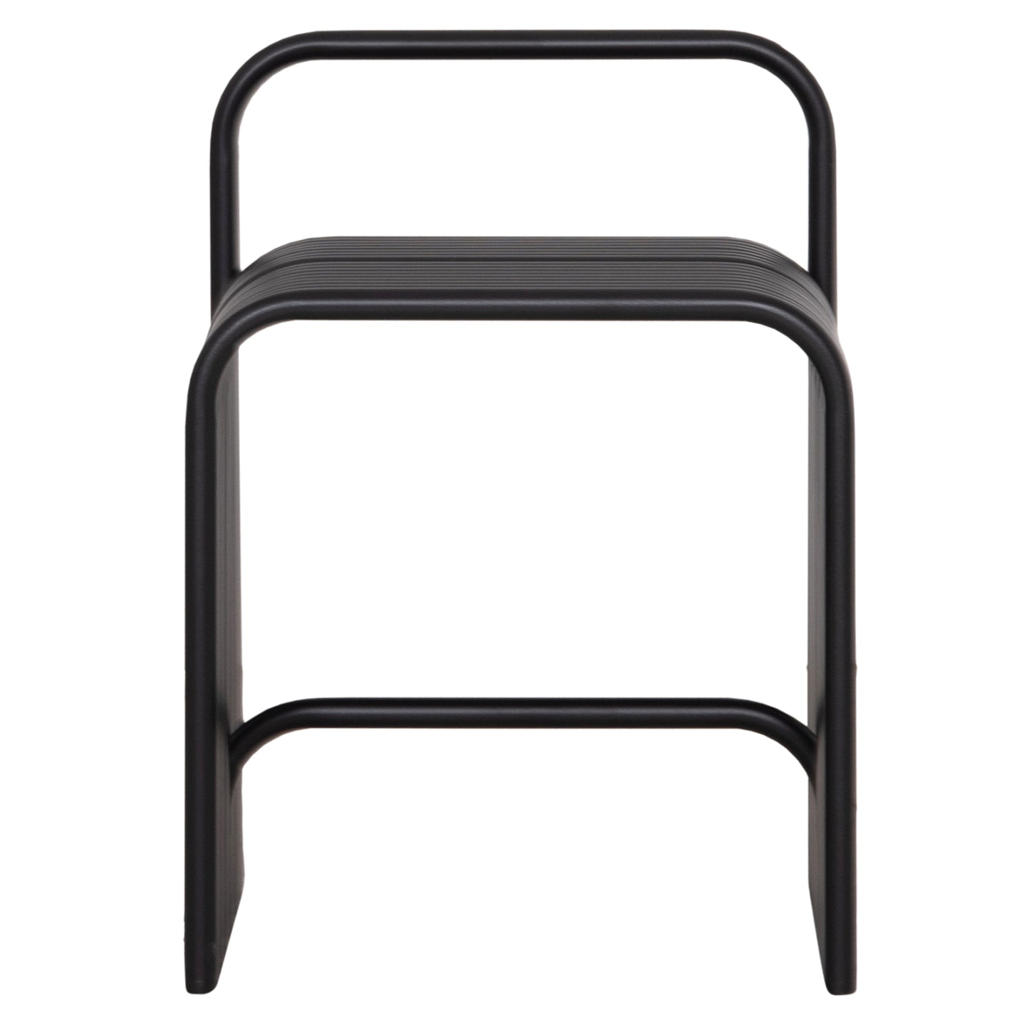 STOOL SERIES INTREPID HM6326.01 ALUMINUM IN BLACK 40x38x55Hcm.