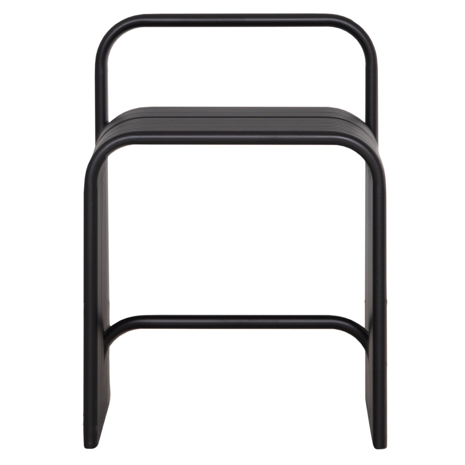 STOOL SERIES INTREPID HM6326.01 ALUMINUM IN BLACK 40x38x55Hcm.