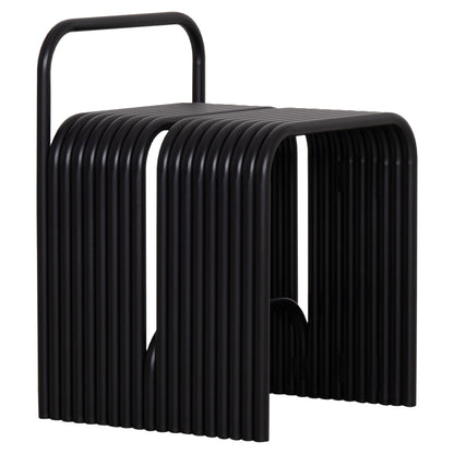 STOOL SERIES INTREPID HM6326.01 ALUMINUM IN BLACK 40x38x55Hcm.