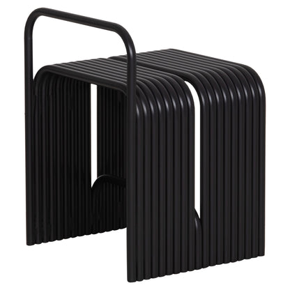 STOOL SERIES INTREPID HM6326.01 ALUMINUM IN BLACK 40x38x55Hcm.
