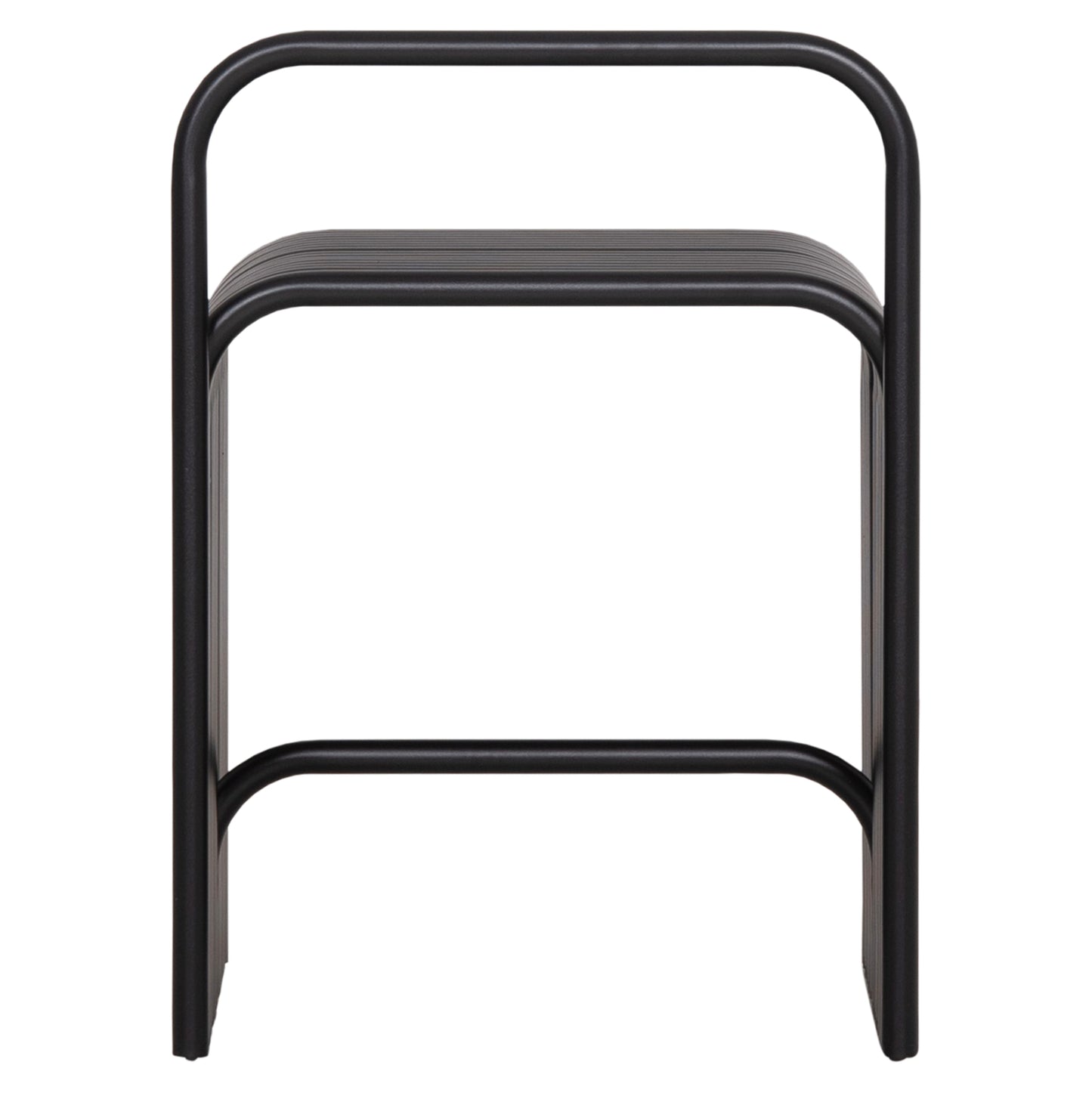 STOOL SERIES INTREPID HM6326.01 ALUMINUM IN BLACK 40x38x55Hcm.