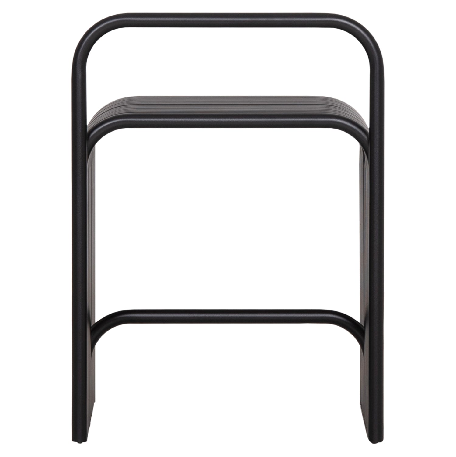 STOOL SERIES INTREPID HM6326.01 ALUMINUM IN BLACK 40x38x55Hcm.