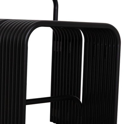 STOOL SERIES INTREPID HM6326.01 ALUMINUM IN BLACK 40x38x55Hcm.