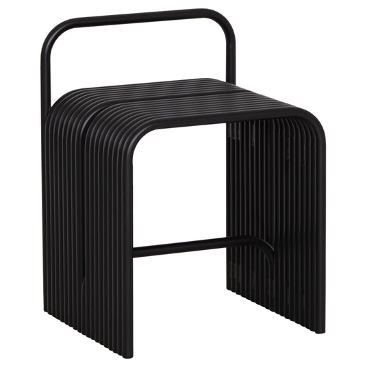 STOOL SERIES INTREPID HM6326.01 ALUMINUM IN BLACK 40x38x55Hcm.