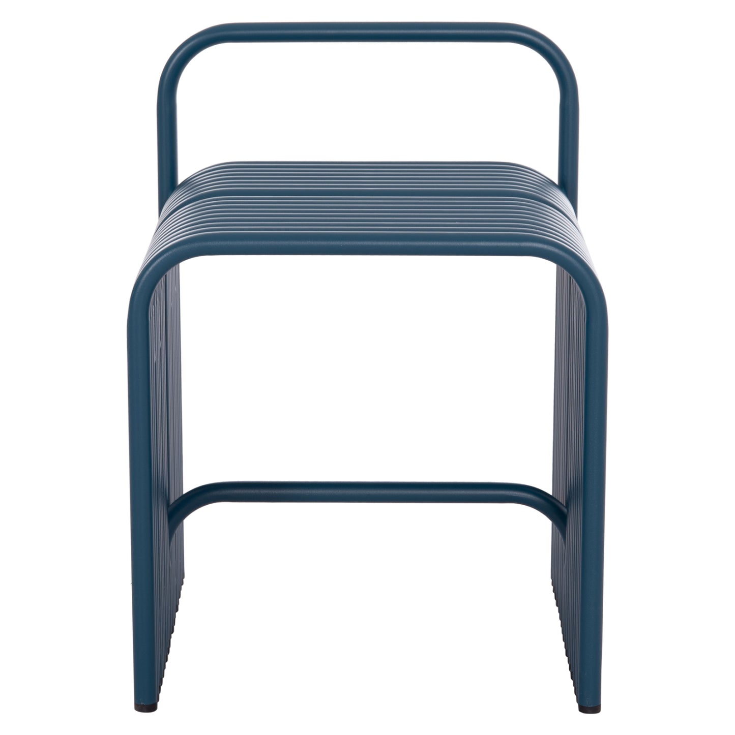 STOOL SERIES INTREPID HM6326.08 ALUMINUM IN BLUE COLOR 40x38x55Hcm.