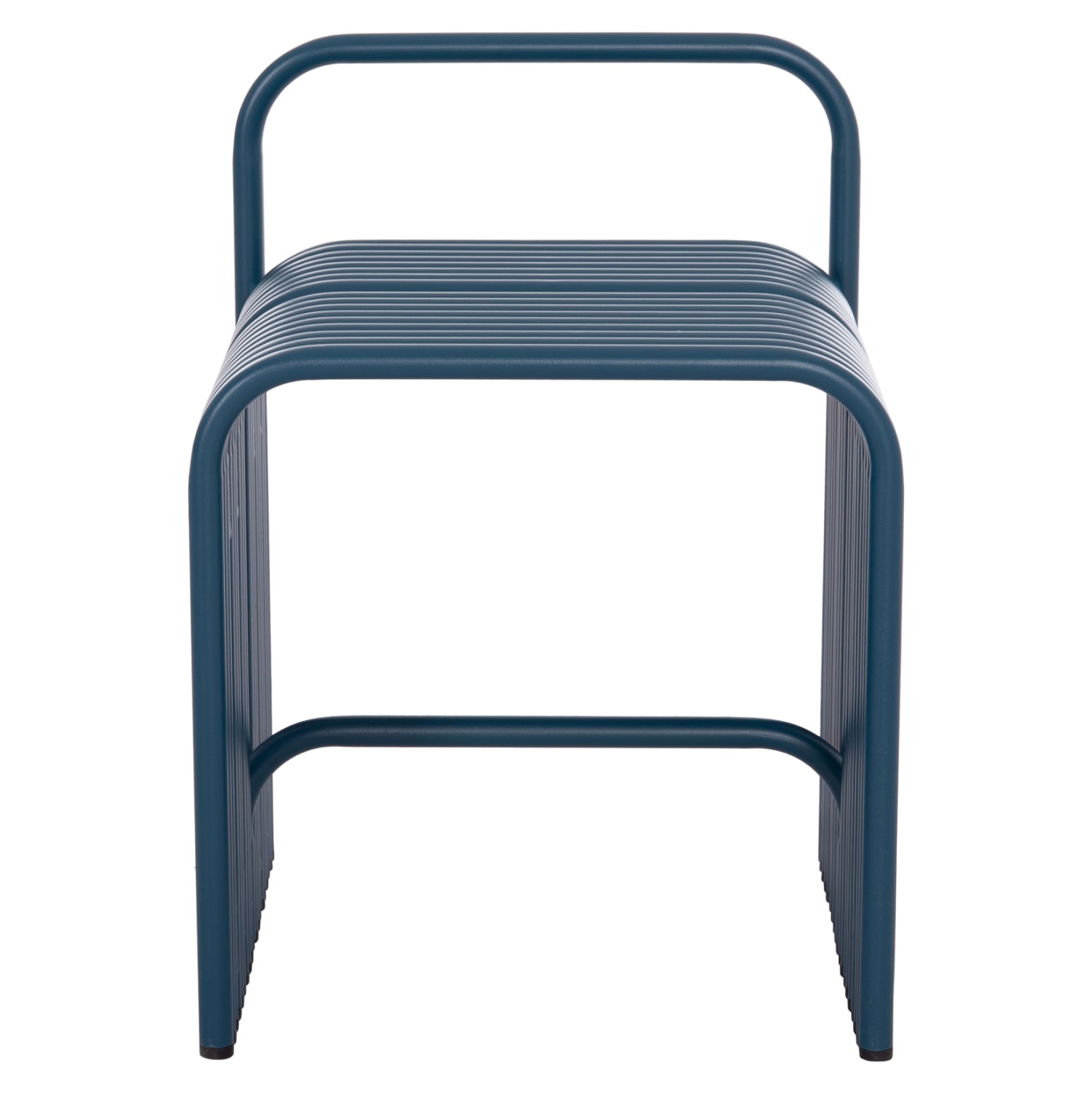 STOOL SERIES INTREPID HM6326.08 ALUMINUM IN BLUE COLOR 40x38x55Hcm.