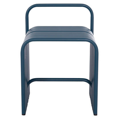 STOOL SERIES INTREPID HM6326.08 ALUMINUM IN BLUE COLOR 40x38x55Hcm.