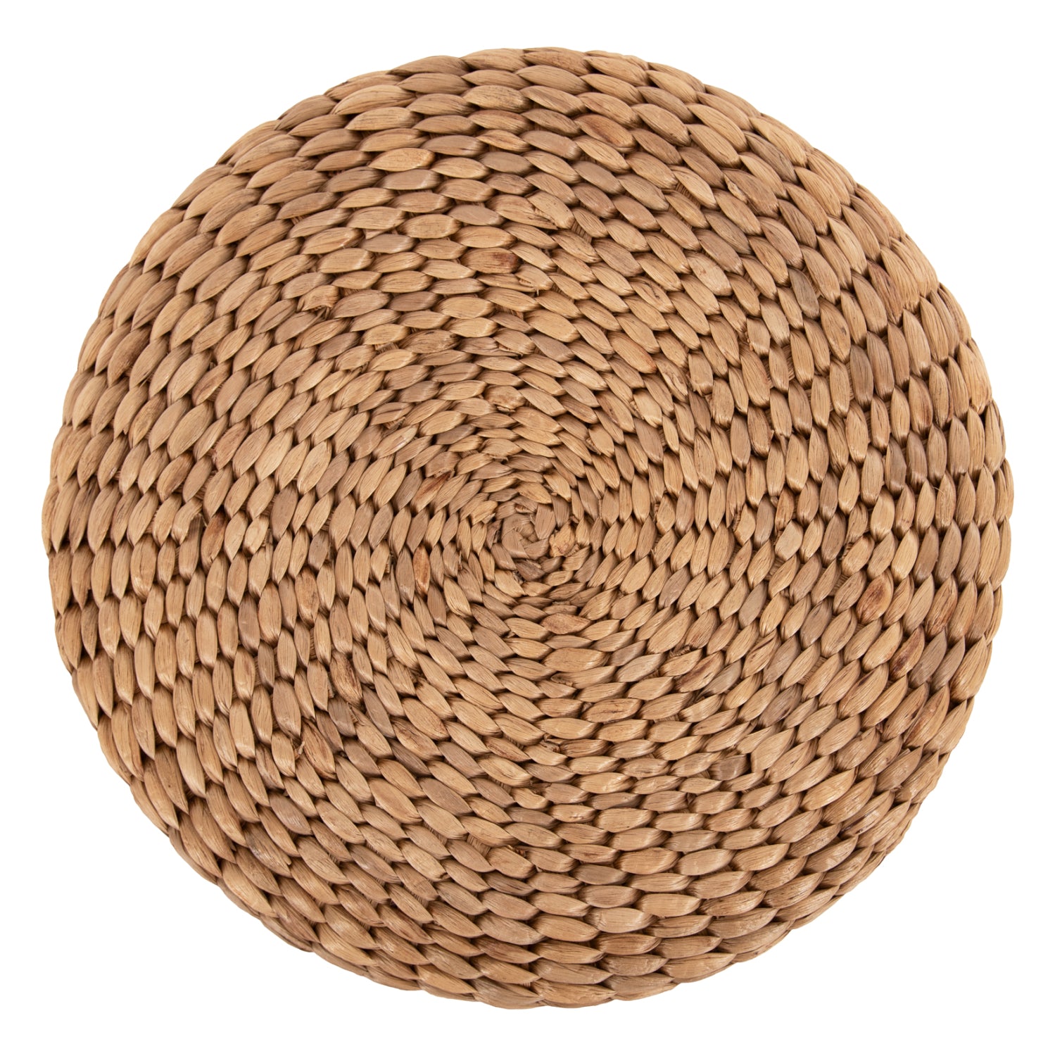 STOOL JIM HM7824 TEAK WOOD IN NATURAL COLOR-MATTED SEAT Φ43x43Hcm.
