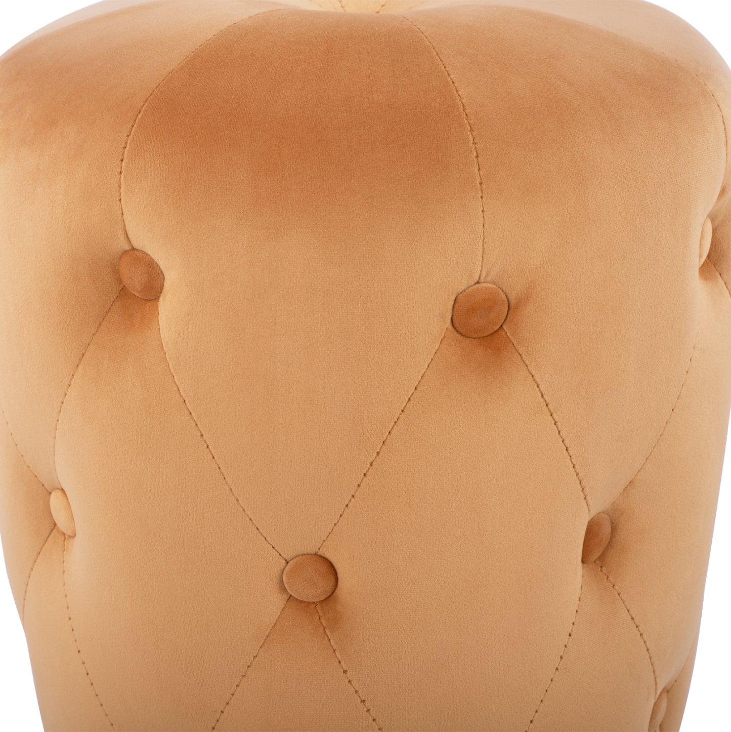Stool Torrie HM8405.09 Gold Velvet with Gold Base Diameter 36x45cm