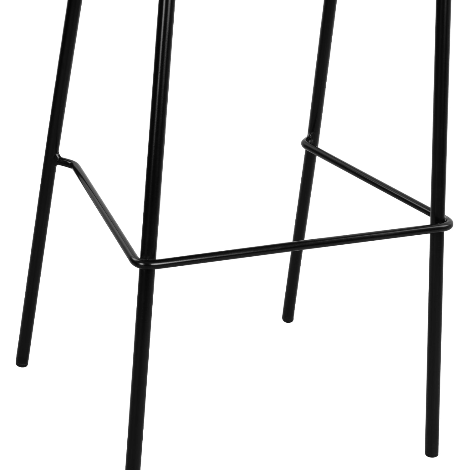 Stool with metallic frame and fabric in grey color 47x50x106cm HM8579.10