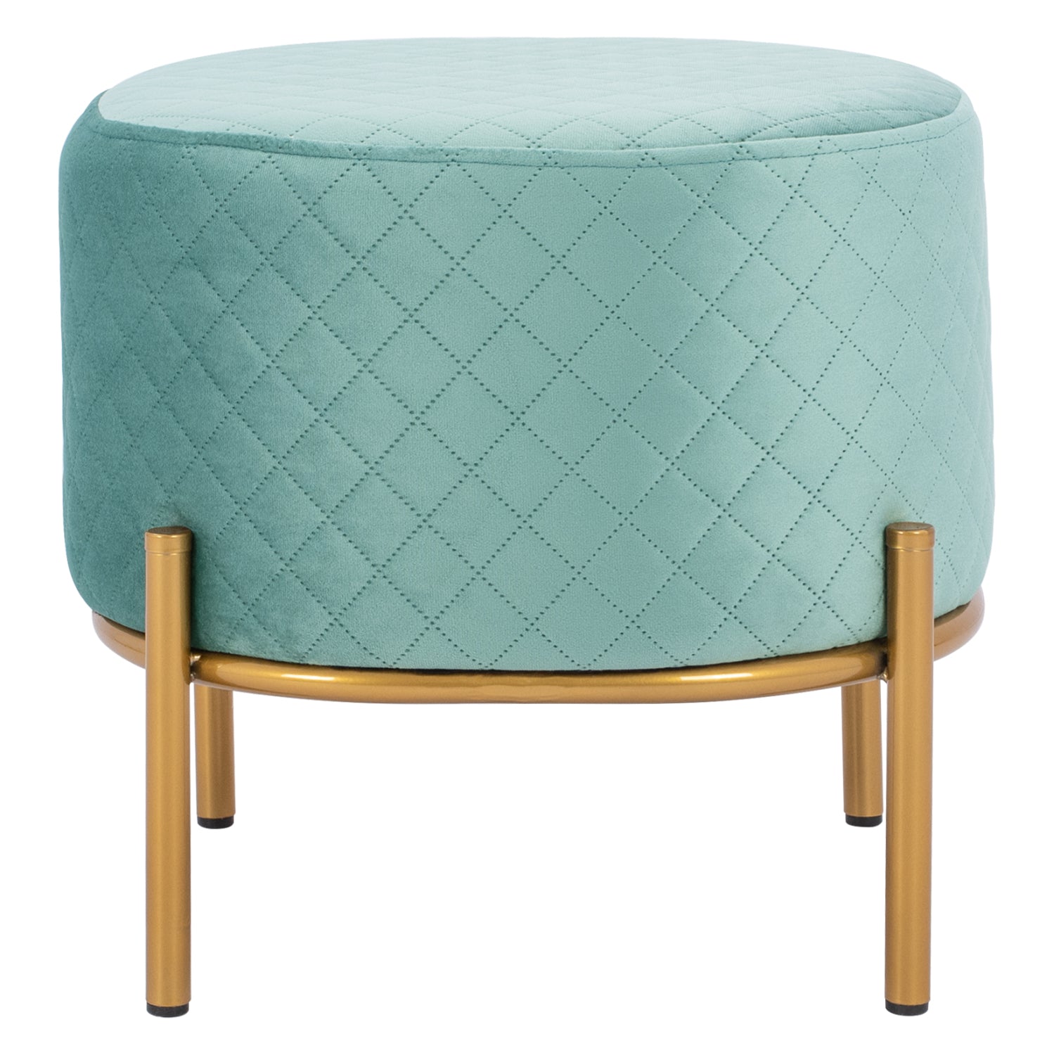 Stool Sinta HM8638.07 peanut shade with gold base 42x42x38cm