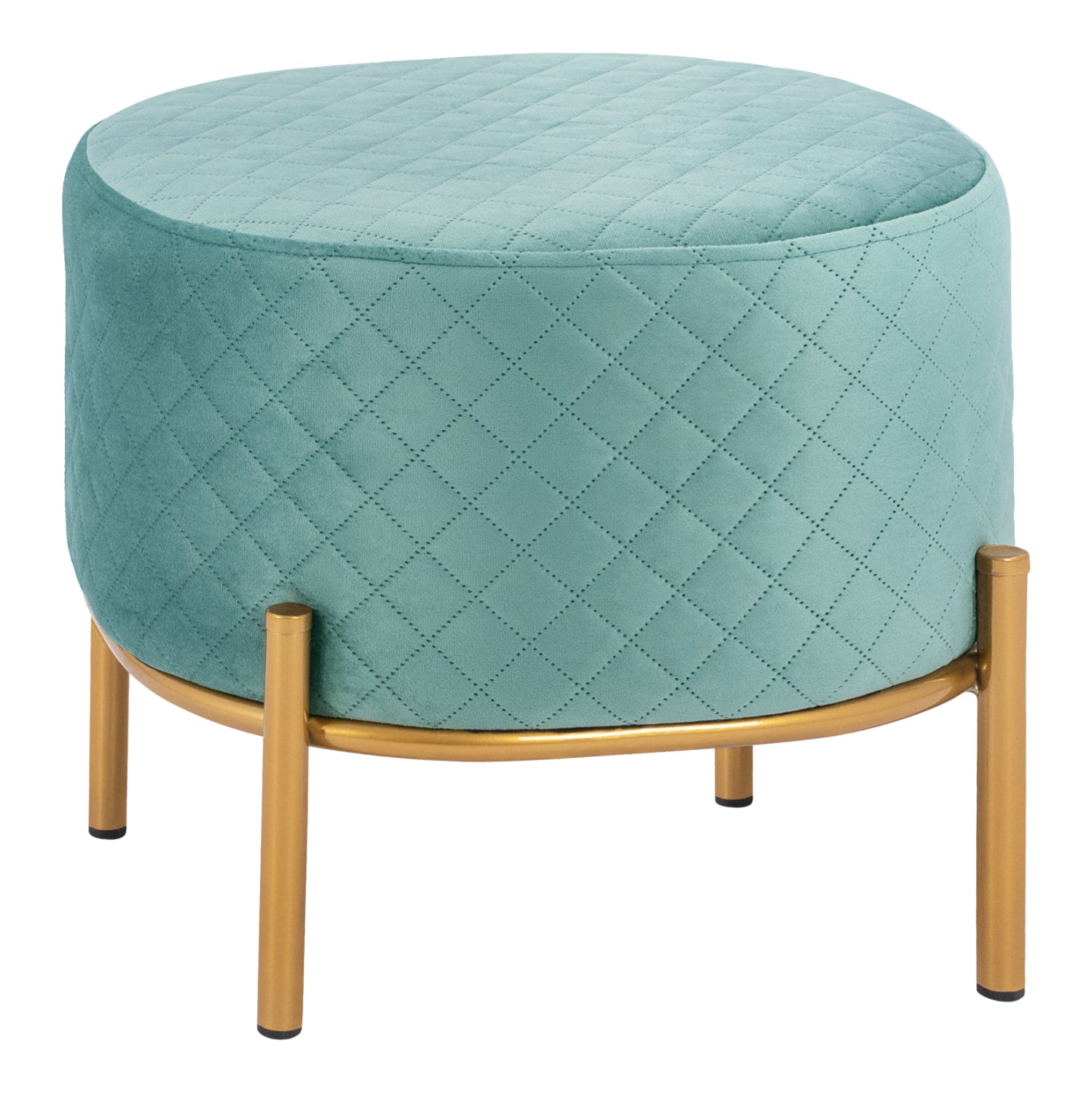 Stool Sinta HM8638.07 peanut shade with gold base 42x42x38cm