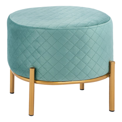 Stool Sinta HM8638.07 peanut shade with gold base 42x42x38cm