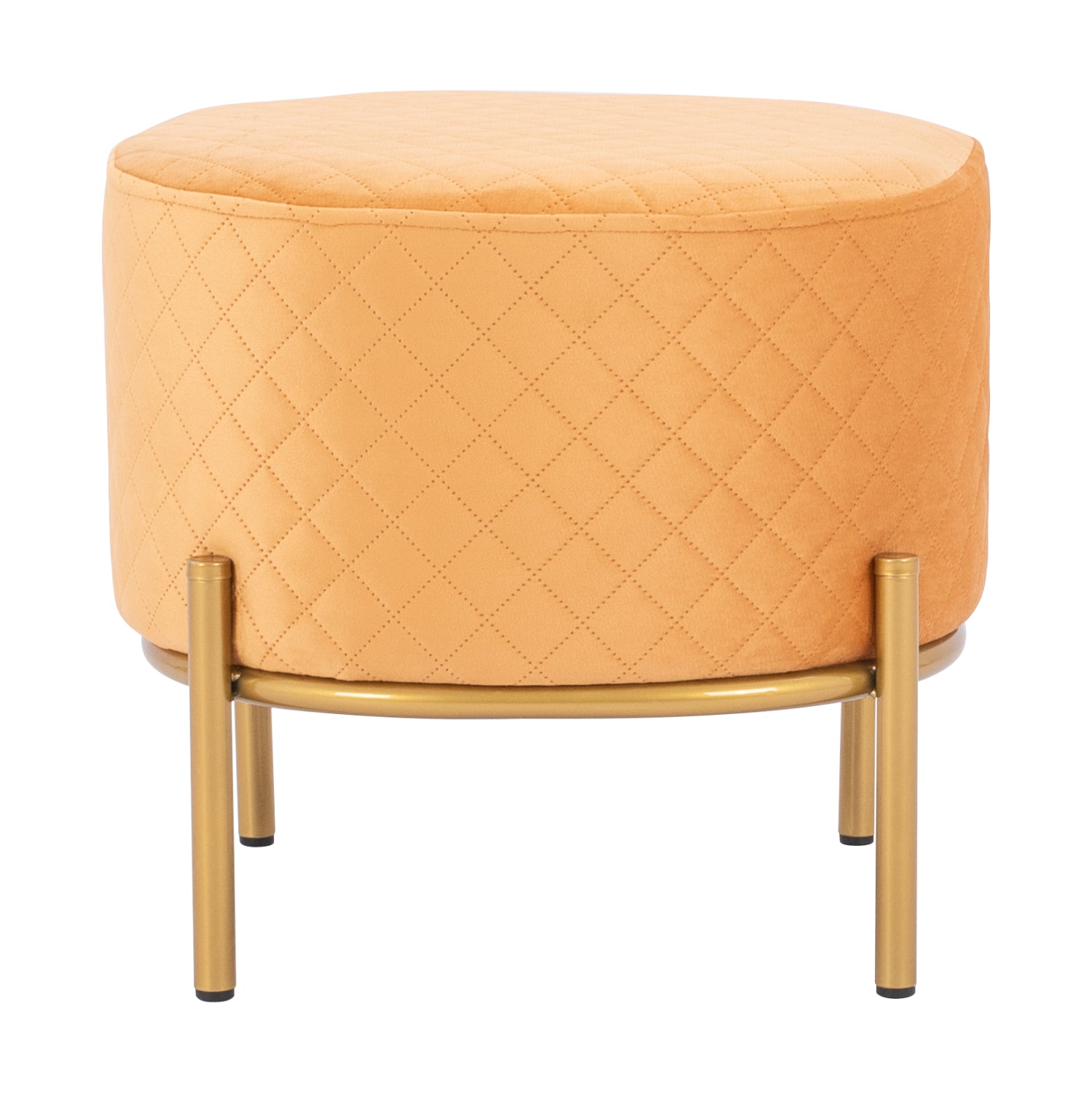 Stool Sinta HM8638.09 Gold velvet with gold base 42x42x38cm