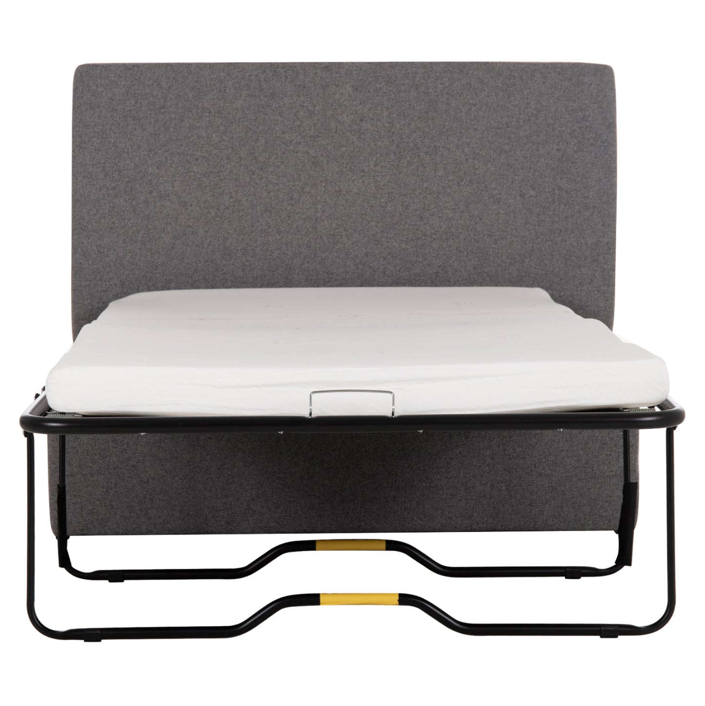 STOOL WITH FOLDING BUNK BED & MATTRESS INGE HM3343.01 GREY FABRIC 166x75x40Hcm.