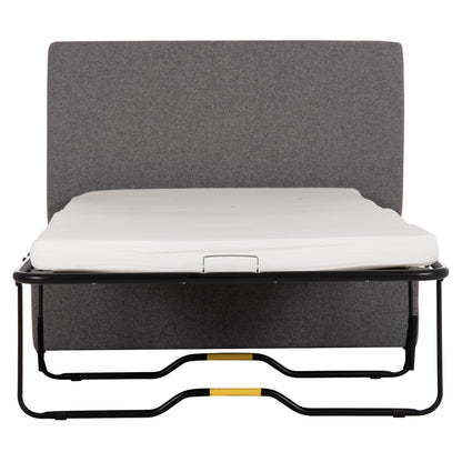 STOOL WITH FOLDING BUNK BED & MATTRESS INGE HM3343.01 GREY FABRIC 166x75x40Hcm.