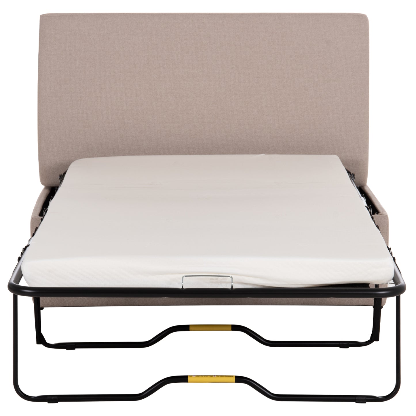 STOOL WITH FOLDING BUNK BED & MATTRESS INGE HM3343.02 BEIGE FABRIC 166x75x40Hcm.