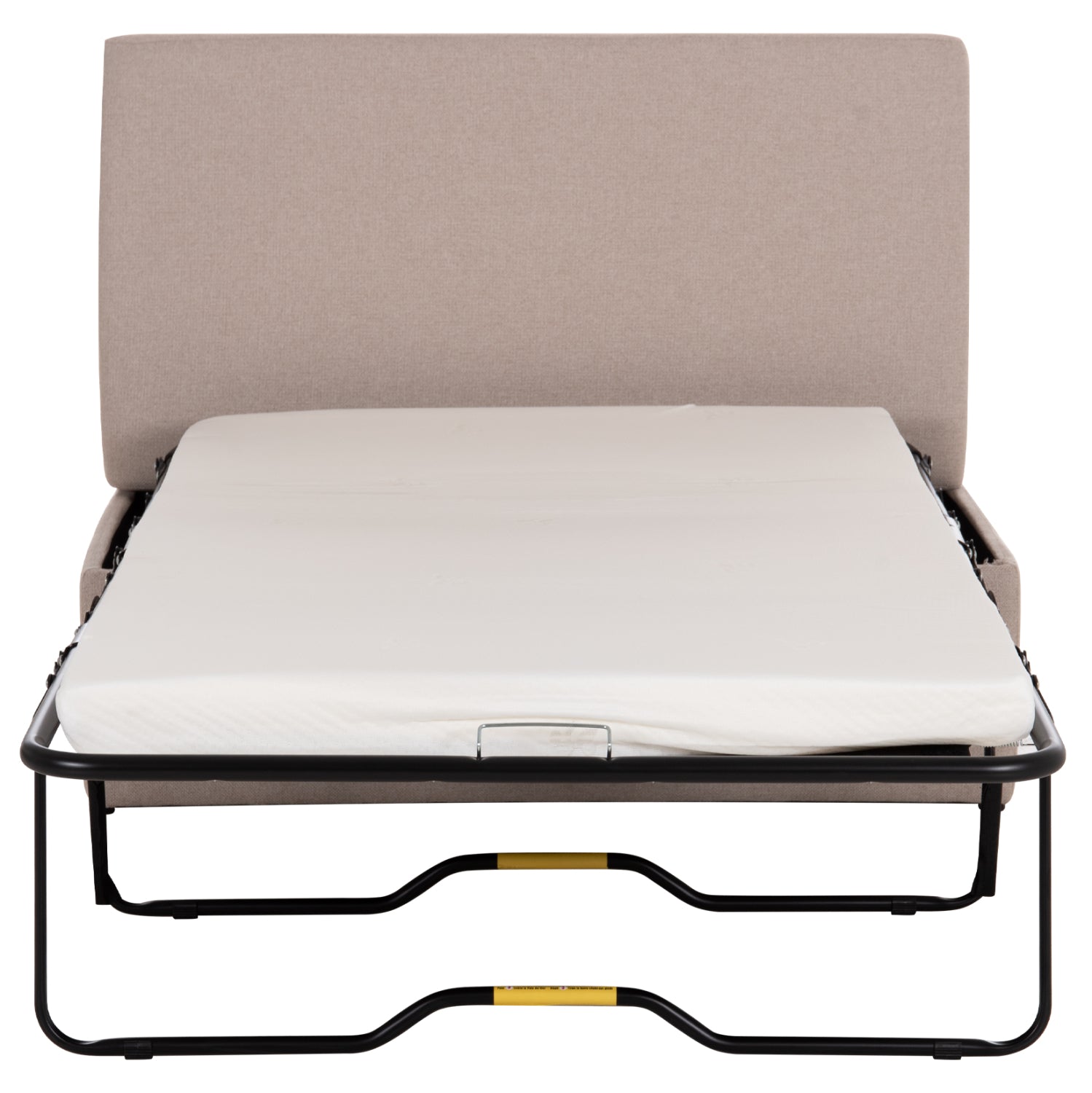 STOOL WITH FOLDING BUNK BED & MATTRESS INGE HM3343.02 BEIGE FABRIC 166x75x40Hcm.