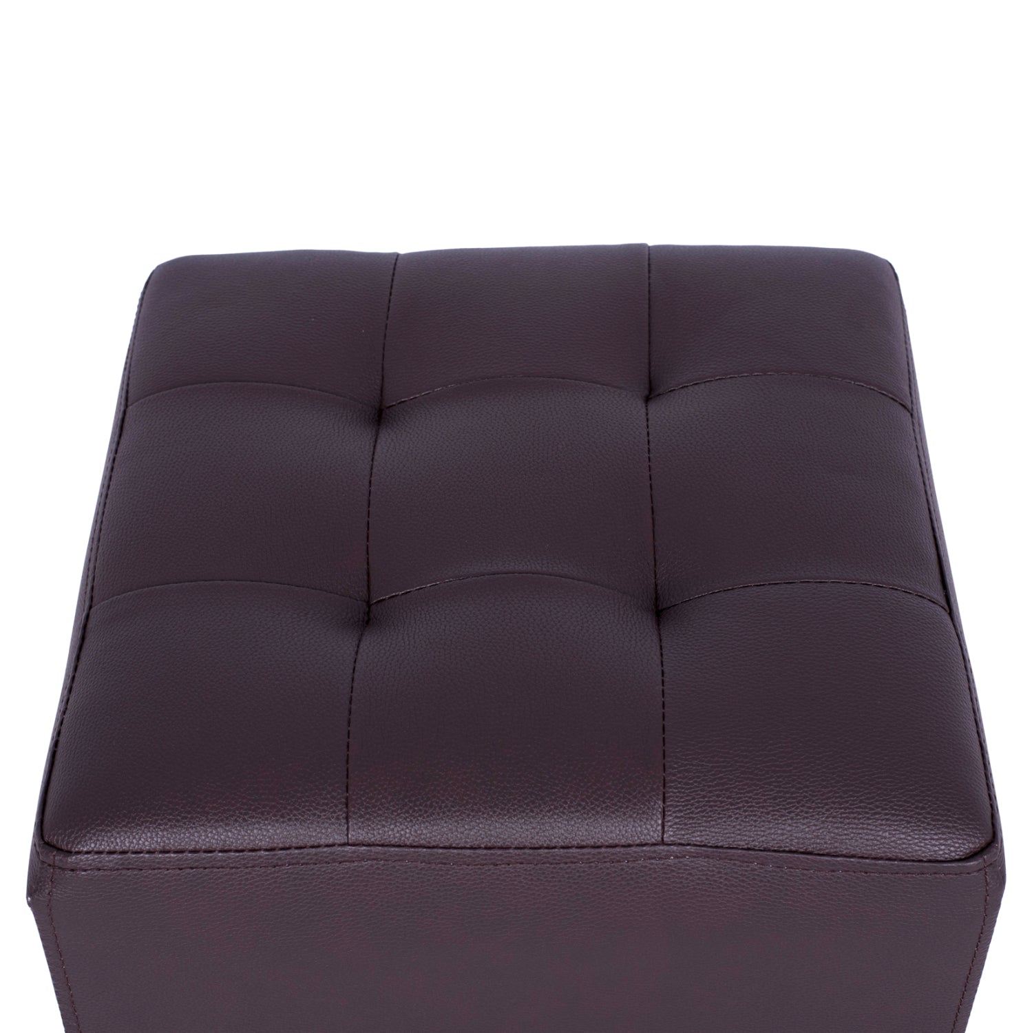 Stool With PU Brown Punk HM264.03 37x37x35cm