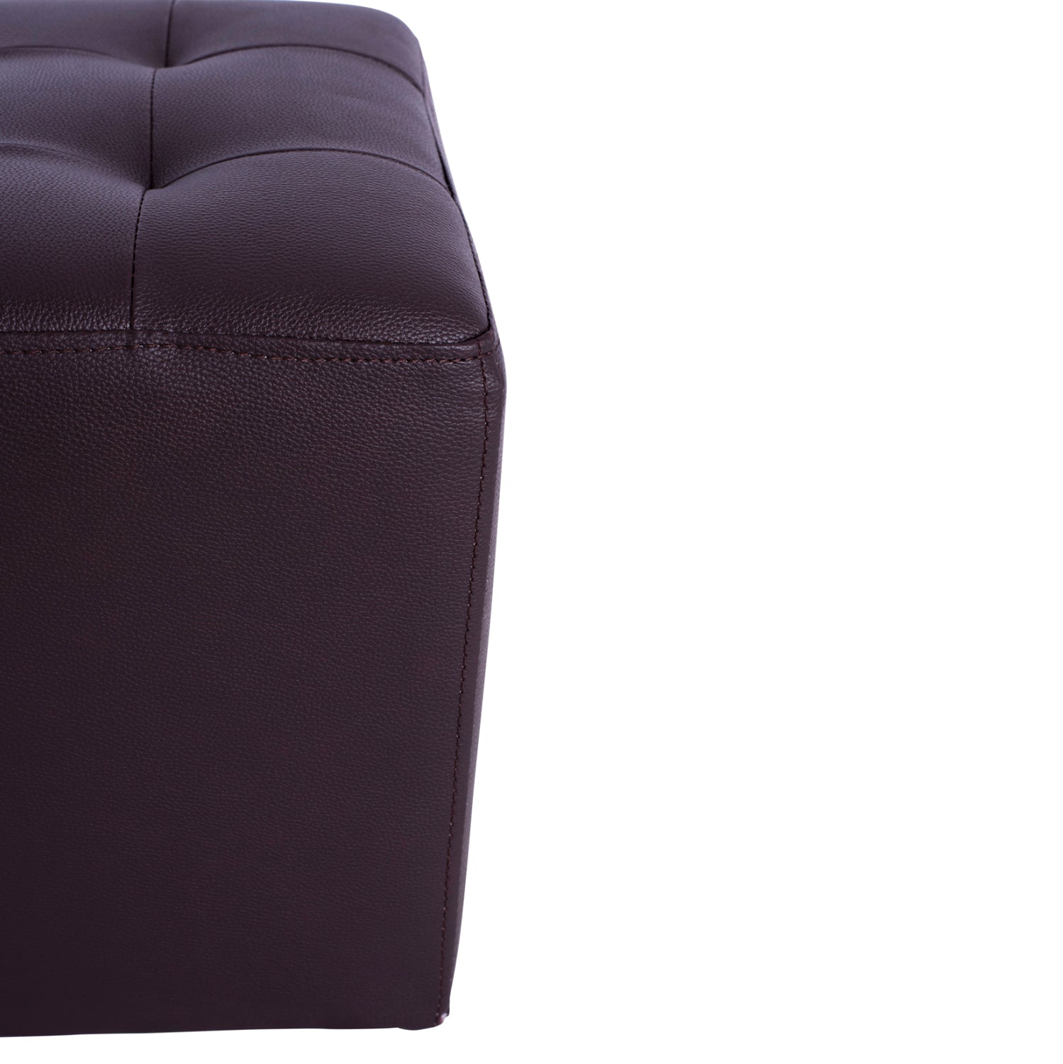 Stool With PU Brown Punk HM264.03 37x37x35cm