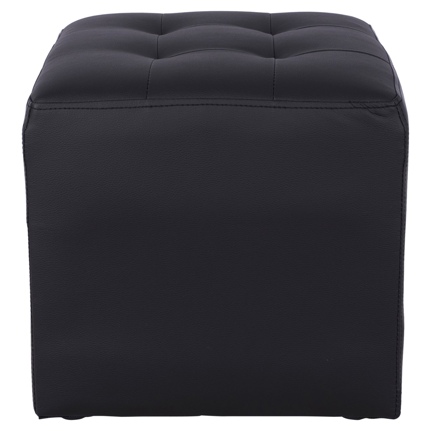 Stool 37x37x35cm With PU black Punk HM264.01