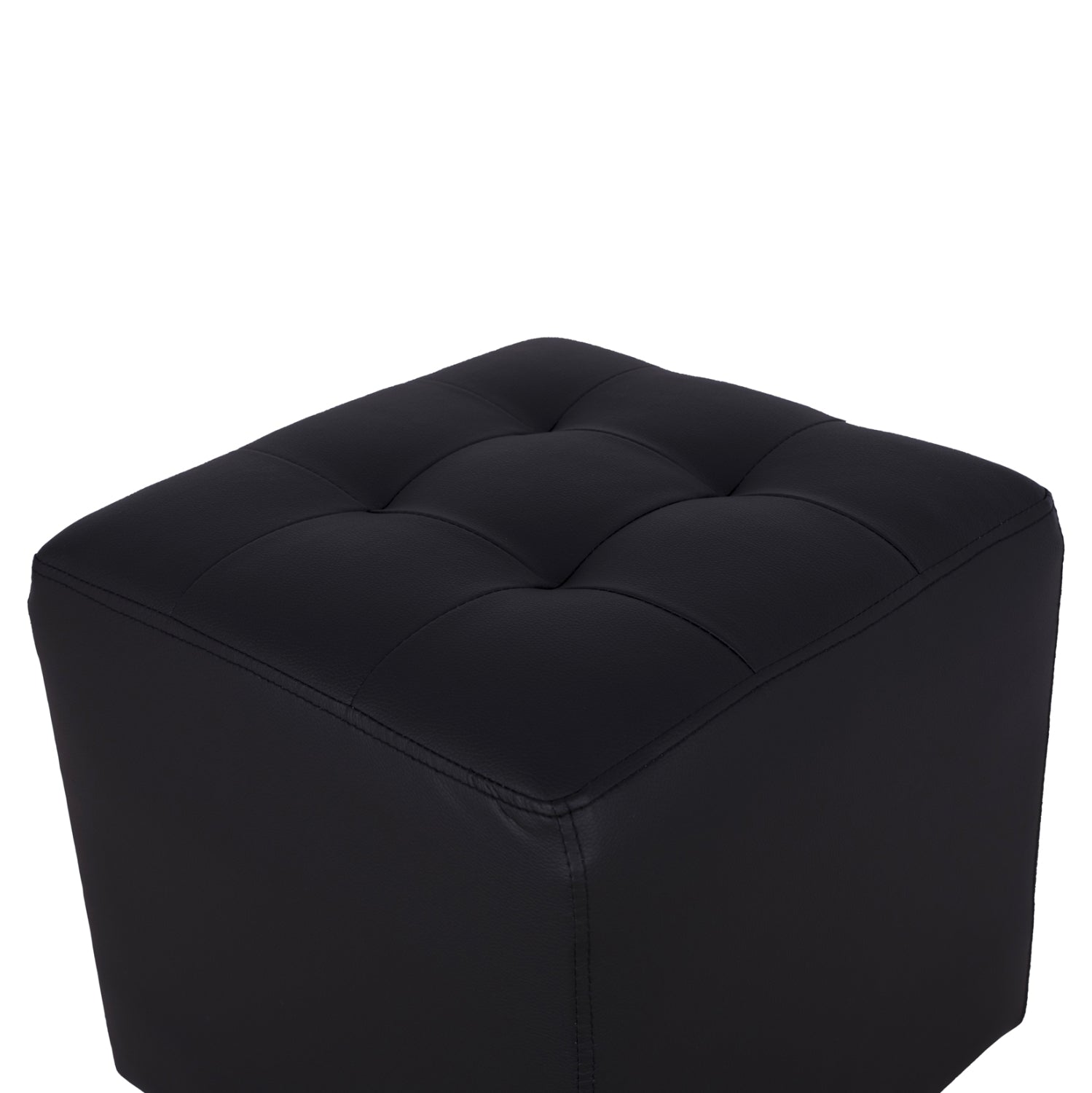 Stool 37x37x35cm With PU black Punk HM264.01