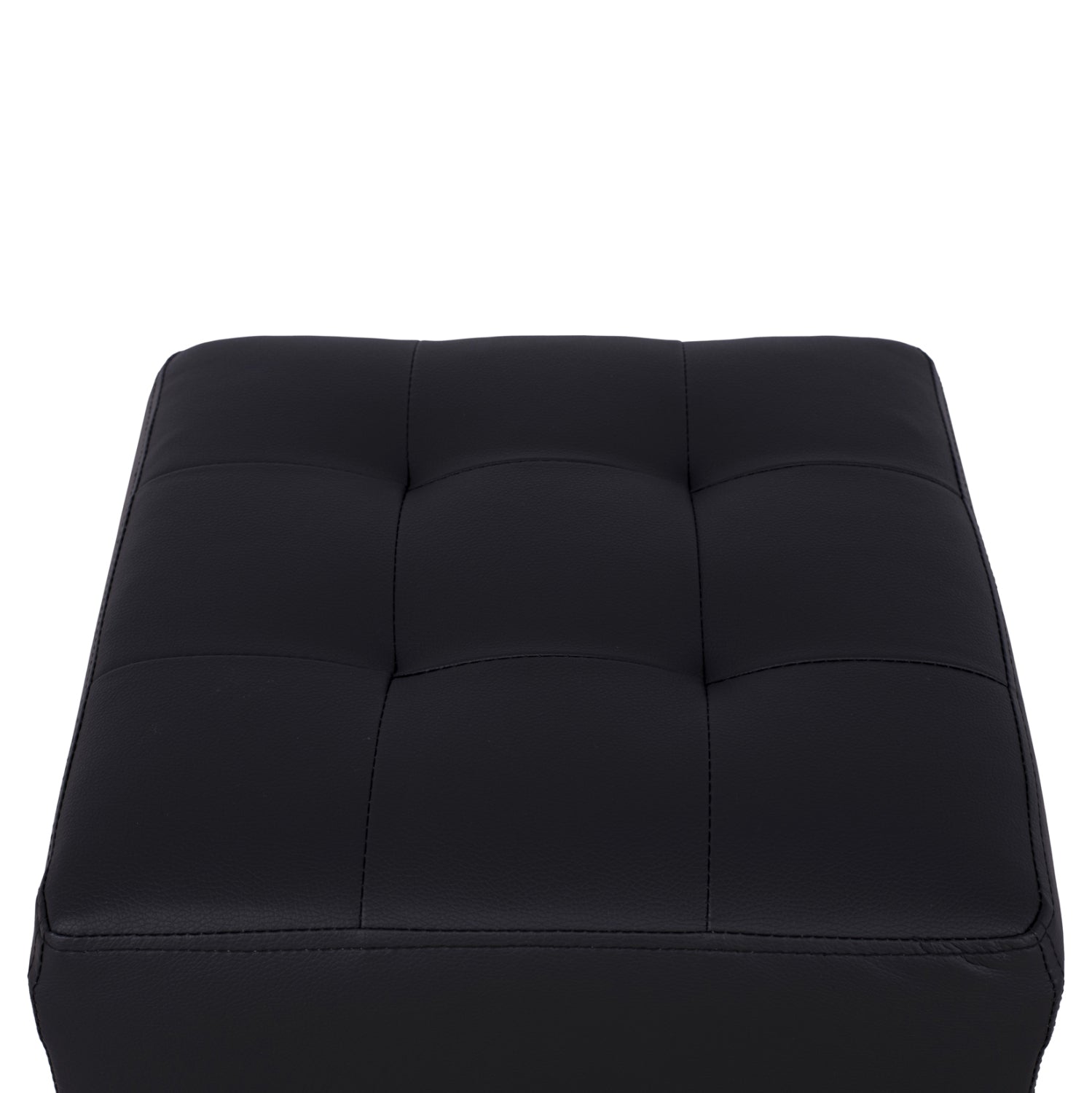 Stool 37x37x35cm With PU black Punk HM264.01