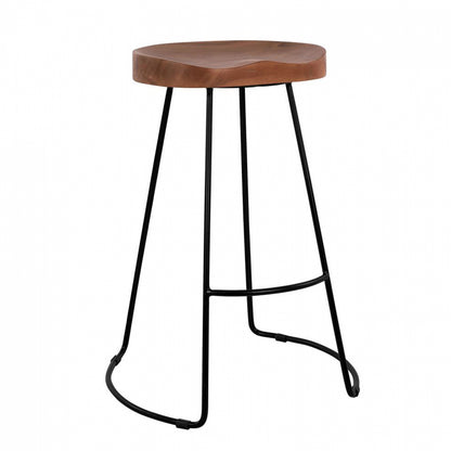 Bar Stool HM8487.11 from solid acacia wood