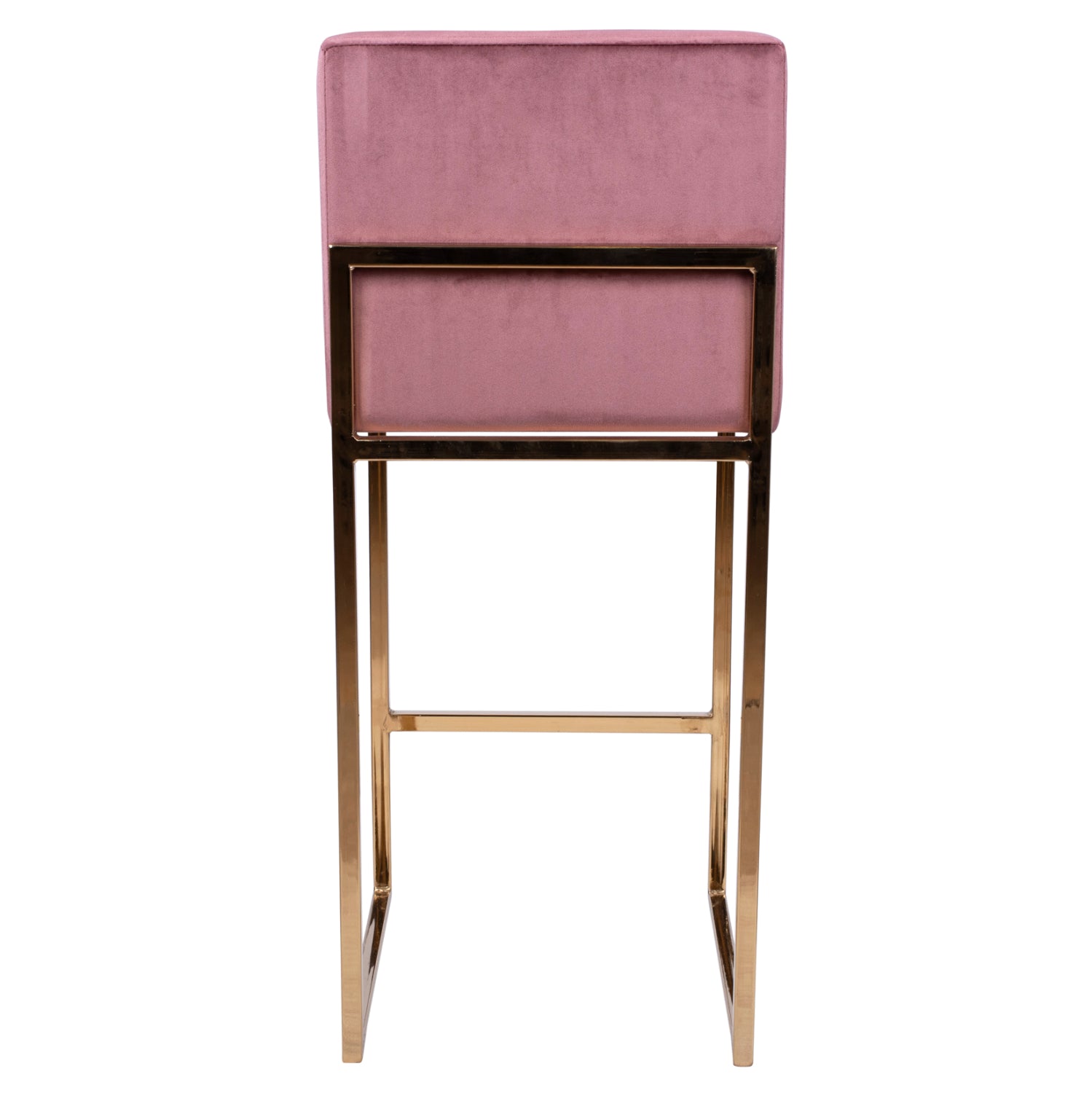 Bar Stool Piper Velvet Rotten Apple & Gold Metallic Frame HM8525.02 40x49x96 cm