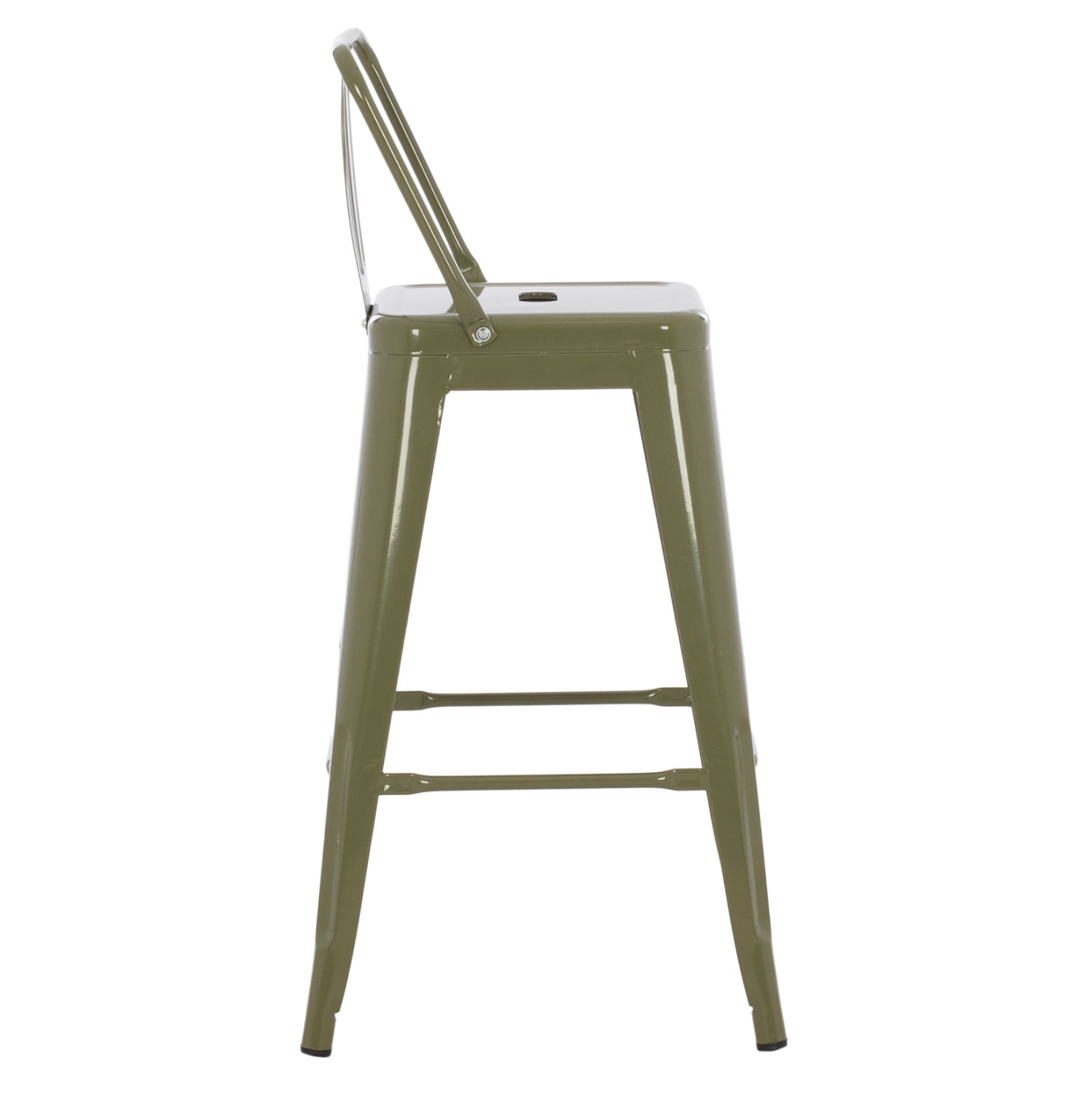 ΣΚΑΜΠΟ ΜΕΣΑΙΟΥ ΥΨΟΥΣ ΜΕΤΑΛΛΙΚΟ MELITA ΣΕ DARK OLIVE GREEN HM8574.03 42x42x98 cm.