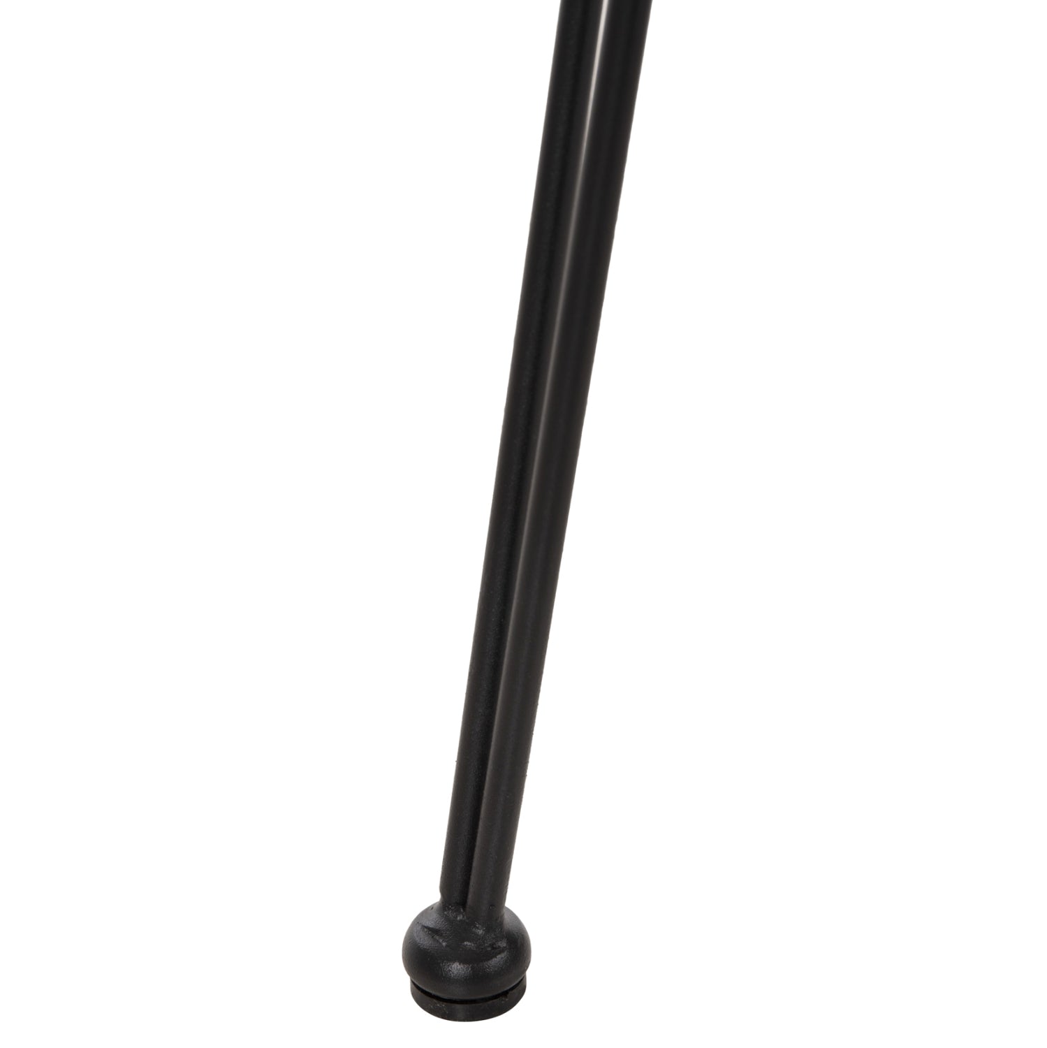 BAR STOOL MED.HEIGHT ALLEGRA HM5643.11 METAL&CUSHION BLACK-WICKER BEIGE 50x55x103Hcm.