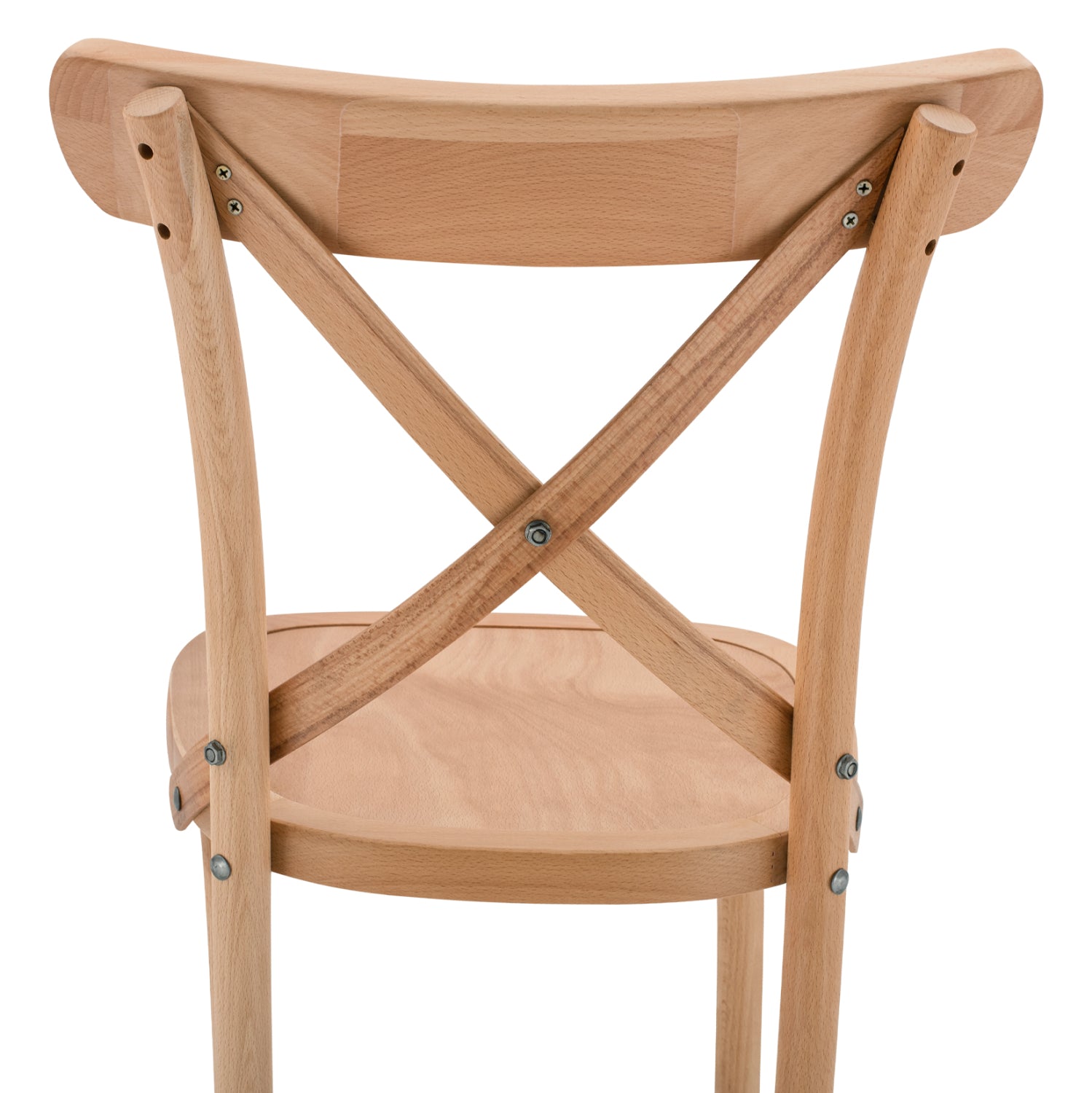 MEDIUM HEIGHT BAR STOOL GIOLIANA HM8750.01 BEECH WOOD IN NATURAL COLOR-PLYWOOD SEAT 46x46x101Hcm