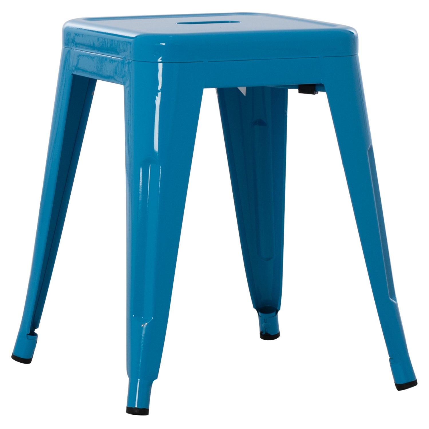 STOOL MELITA HM0096.48 METAL IN BLUE COLOR 37x37x45Hcm.