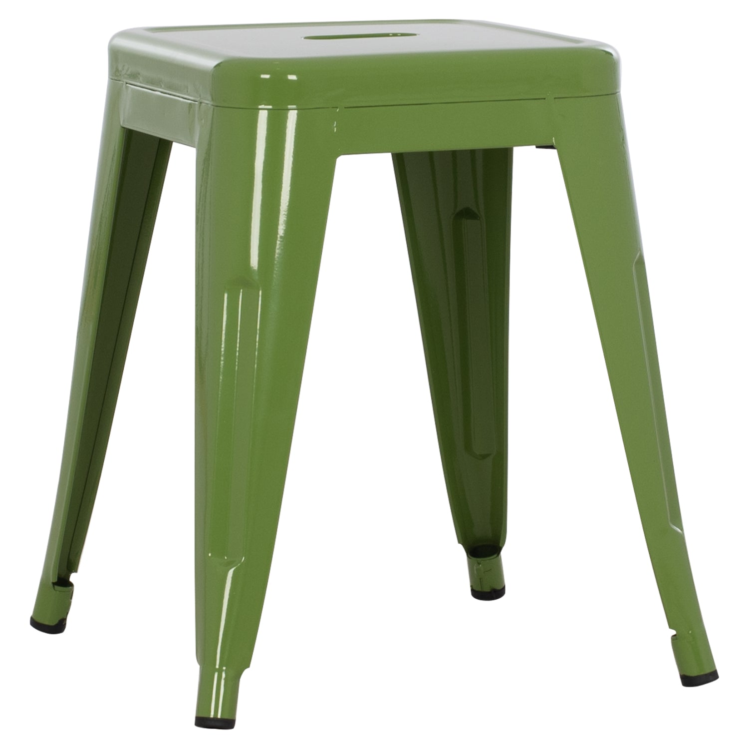 STOOL MELITA HM0096.53 METAL IN LIGHT OLIVE GREEN COLOR 37x37x45Hcm.