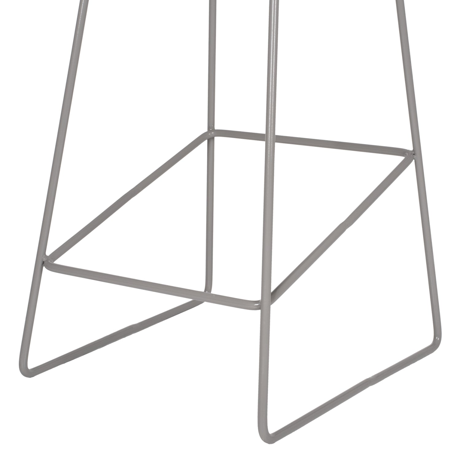Metallic Stool HM8450.10 with grey seat PP 47x47x83cm
