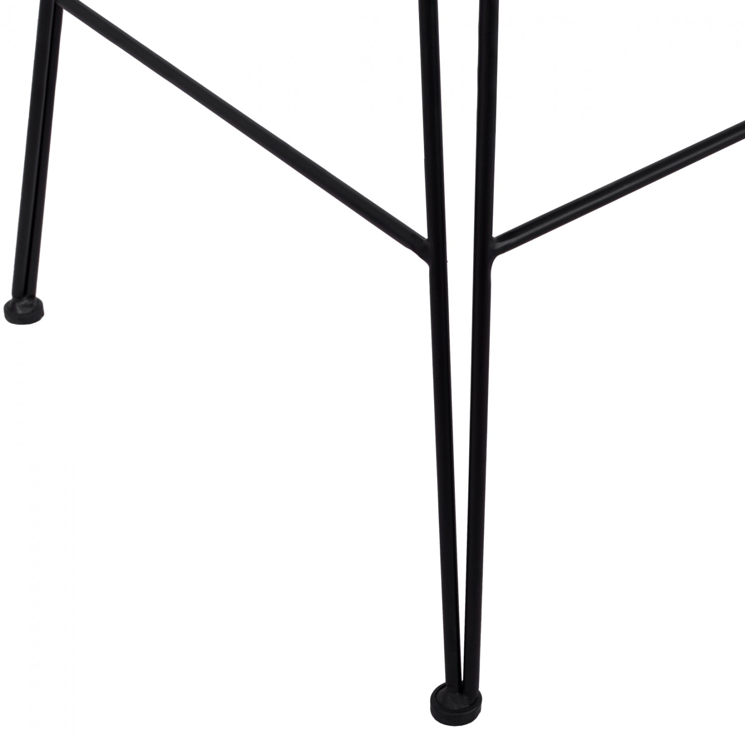 Metallic Stool with pillow Allegra HM5452 with wicker in beige color 56x60x109cm